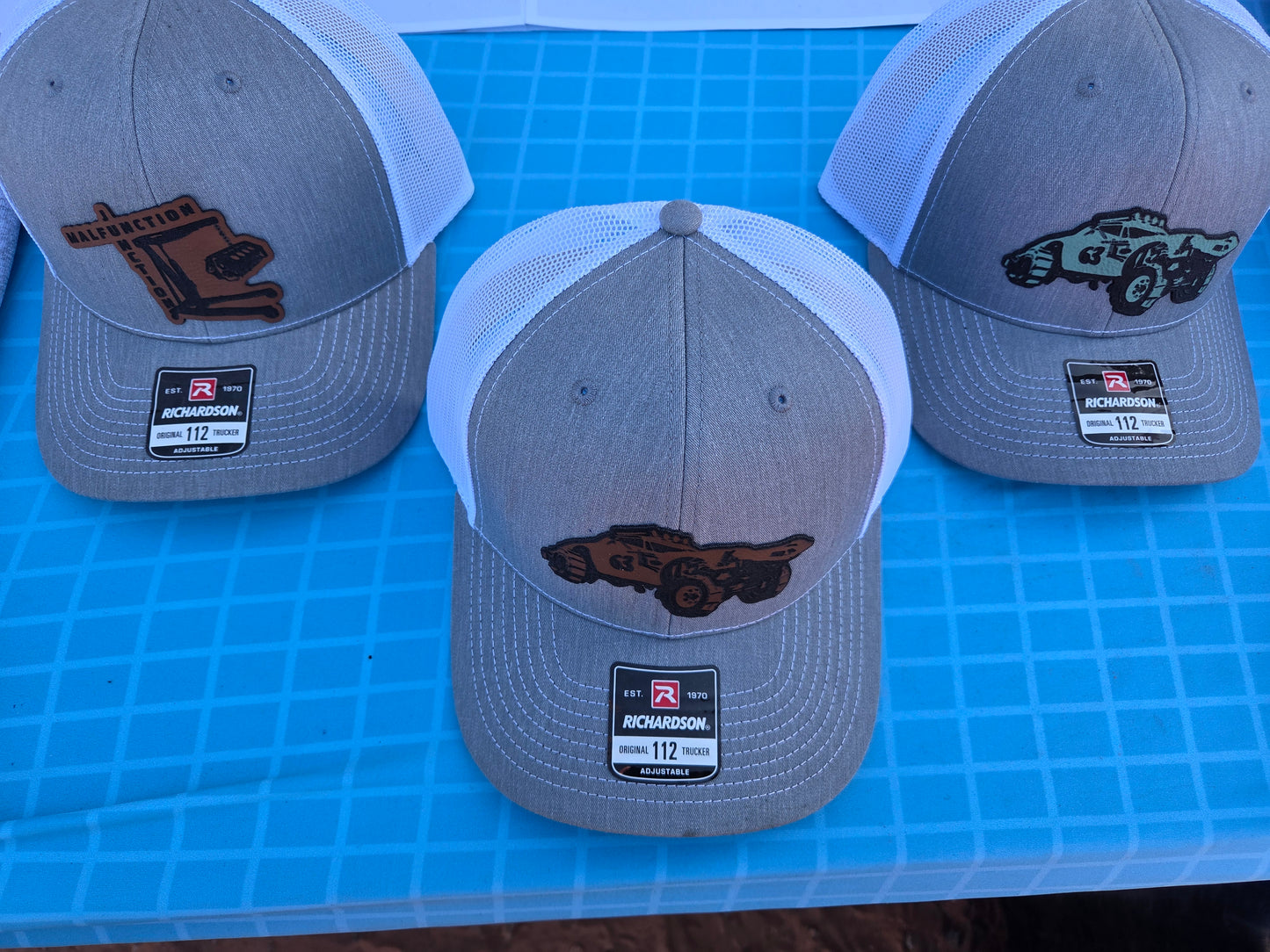 Malfunction Junction Leather Patch Hats