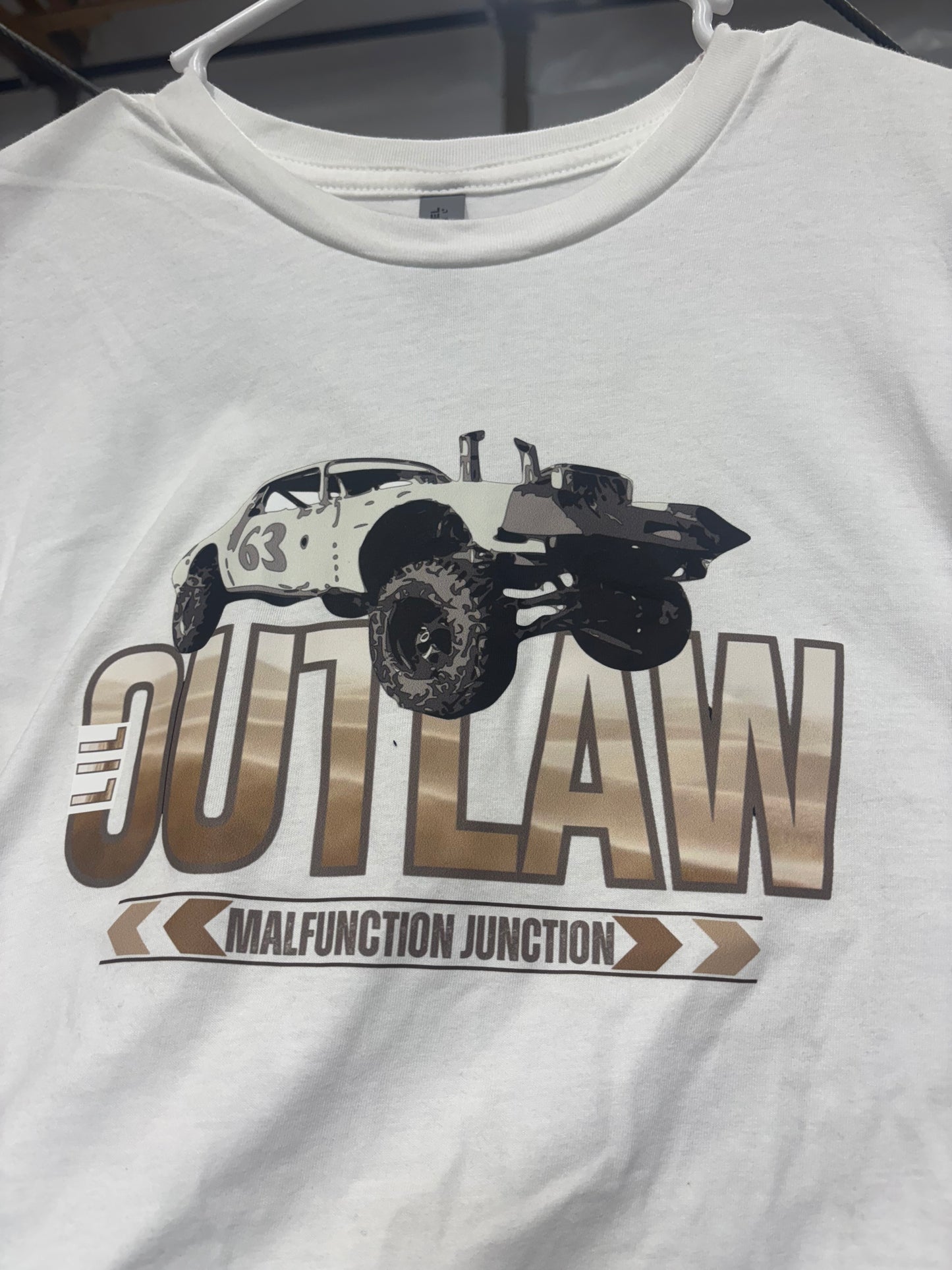 4x4 Lil' Outlaw Camaro White Tee