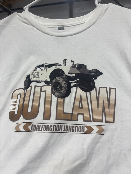 4x4 Lil' Outlaw Camaro White Tee
